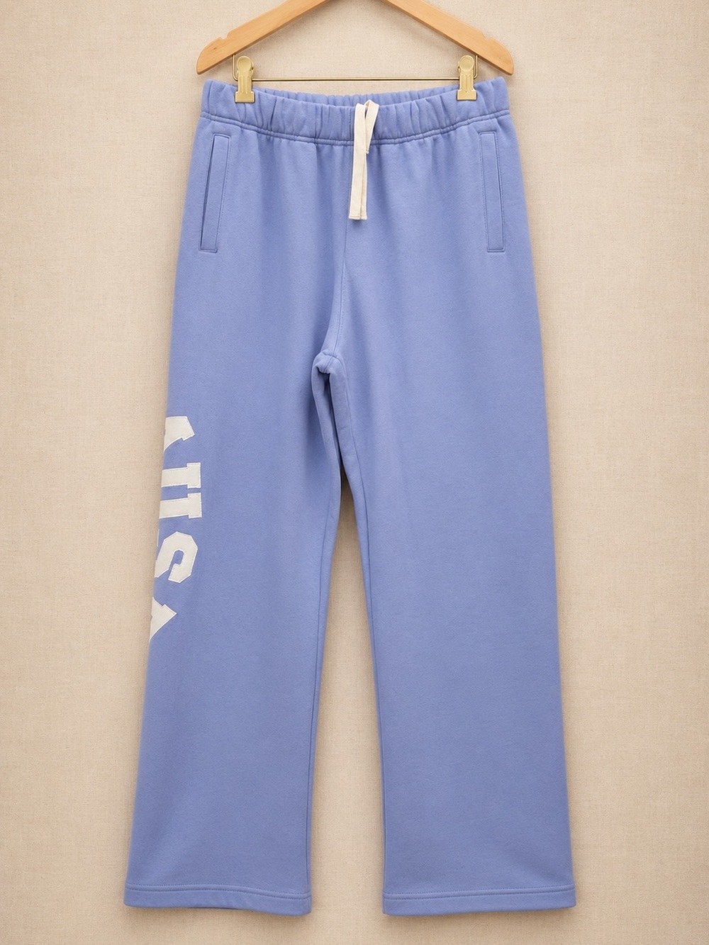 CBM French Terry Pants Lavender Wide Leg Sweatpants 100% Cotton NWT Large